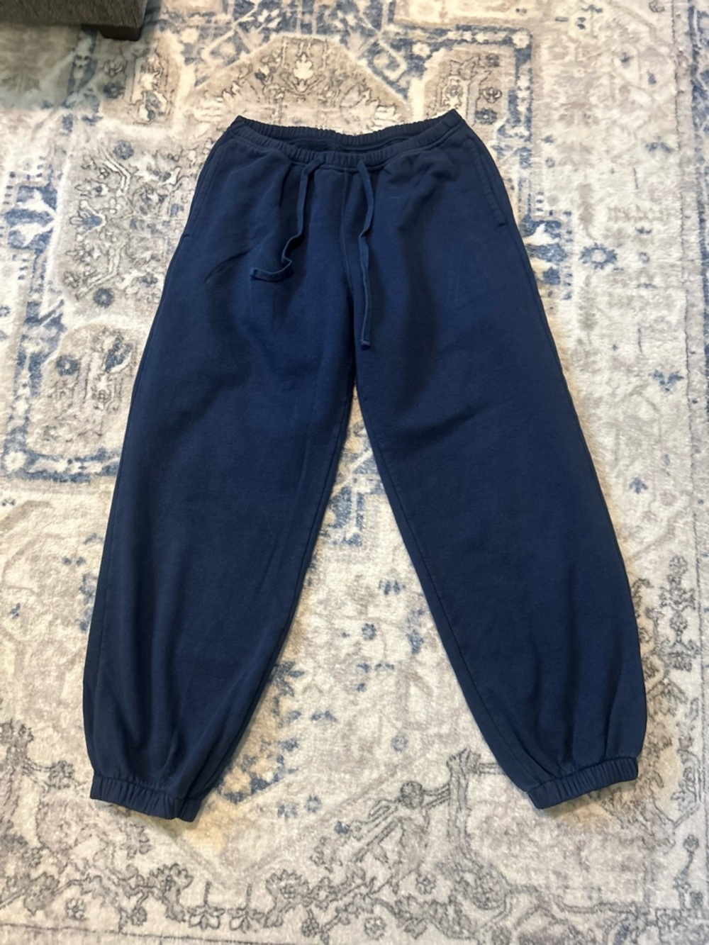 Hollister Navy Blue Jogger Sweatpants - Cozy Elastic Waist